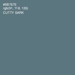 #5B767E - Cutty Sark Color Image